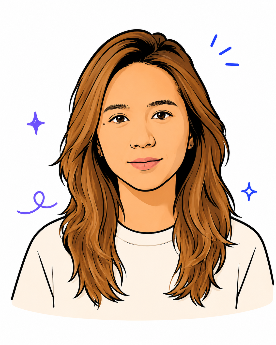Hannah Chin illustrated portrait